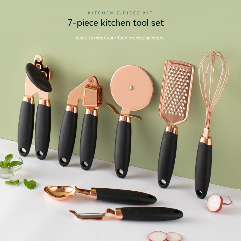 Kitchen Household Peeler Gadget Copper Plating Set - Mekel’s Elegant Interior Store