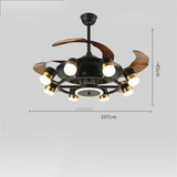 Modern Home Chandelier With Electric Fan - Mekel’s Elegant Interior Store