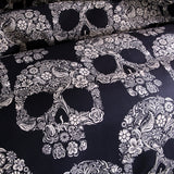 Skull Home Textiles Set Quilt CoverItem No.: Gold withered head
 
 Bedding fabric: polyester
 
 Printing and dyeing process: reactive printing and dyeing
 
 Weaving process: plain weave
 
 Style and cSkull Home Textiles Set Quilt Cover