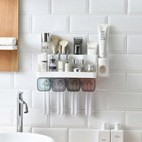 Toothbrush Holder Bathroom Shelving Perforation-free Suction Wall BathProduct information:
 


 Product Category: Toothbrush holder
 
 Function: Storage, squeeze toothpaste, no punching
 
 Material: Plastic
 
 Style: No, with hair dryeToothbrush Holder Bathroom Shelving Perforation-free Suction Wall Bathroom Toiletry Set