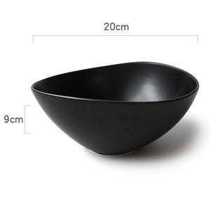 Ceramic Japanese Bowls Are Beautiful And Cute. Irregular Household 5-iProduct information:


 Material: Ceramic
 
 Weight: about 600g


 
 Features:
 


 Use. Maintenance
 
 1. Porcelain, if you put it in the dishwasher, please select Ceramic Japanese Bowls