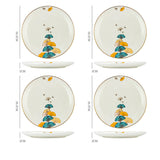 Dinner Plates Ceramic Steak Plate Web PorcelainProduct Information:
 
 Material: porcelain
 
 Design: Plants and flowers
 
 Style: Nordic style
 
 Shape: Round
 
 Origin: Mainland China
 
 Popular element: small Dinner Plates Ceramic Steak Plate Web Porcelain