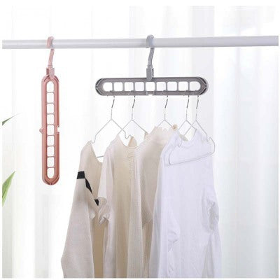 9-hole Clothes Hanger Organizer Space Saving HangerOverview:
 
 This hanger can greatly save your wardrobe space.
 
 Dormitory and apartment for limited space.
 
 Keep your shirts, pants and shirts organized and wrin9-hole Clothes Hanger Organizer Space Saving Hanger