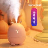 USB Humidifier Cartoon Deer Rabbit HumidifierOverview:
 
 Nano-atomization purifies the air and moisturizes the skin.
 
 New improvements and larger sprays.
 
 Stop dry burning and low noise, quiet business.
 
USB Humidifier Cartoon Deer Rabbit Humidifier