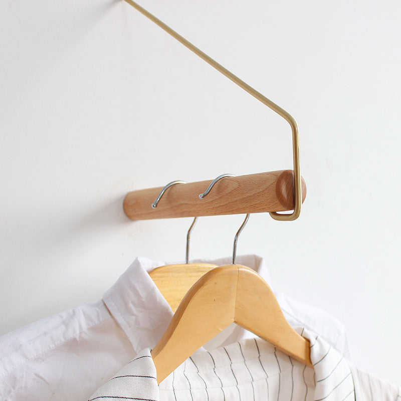 Hanging Hanger Nordic Wooden Wall Hanger Decorative HookProduct information
 
 Product category: hanging clothes hanger
 
 Drying rack type: fixed type
 
 Design of drying rack: single pole type
 
 Material: Wood
 
 ColorHanging Hanger Nordic Wooden Wall Hanger Decorative Hook