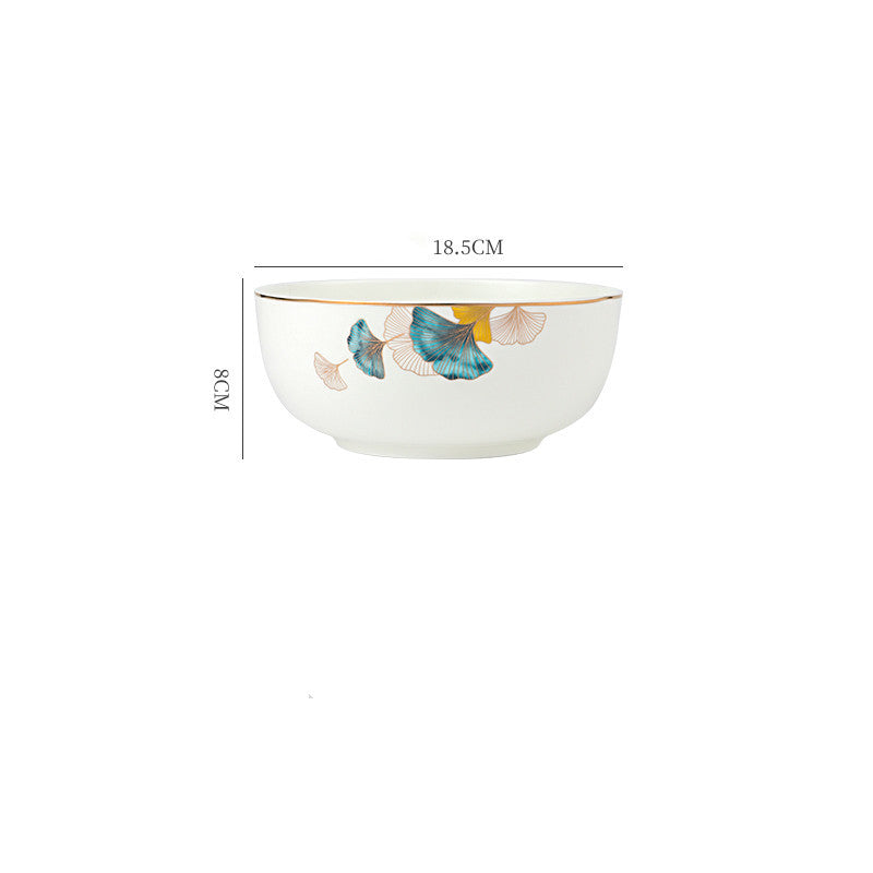 Dinner Plates Ceramic Steak Plate Web PorcelainProduct Information:
 
 Material: porcelain
 
 Design: Plants and flowers
 
 Style: Nordic style
 
 Shape: Round
 
 Origin: Mainland China
 
 Popular element: small Dinner Plates Ceramic Steak Plate Web Porcelain