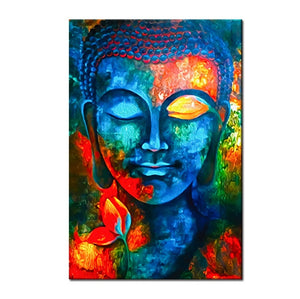 God Buddha Wall Art Canvas  Modern Buddha Canvas Art Paintings On The Wall Canvas Pictures Buddhism Posters Wall Decor - Mekel’s Elegant Interior Store