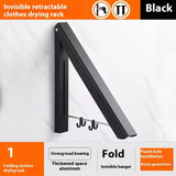 Punch-free Space Aluminum Foldable Invisible Folding Retractable Wall Overview:
 
 100% brand new, high quality, convenient and flexible, easy to use, light, easy to clean, foldable,
 
 Stable, the base of the wall is not afraid to falPunch-free Space Aluminum Foldable Invisible Folding Retractable Wall Hanger