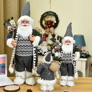 Santa's home decorationsPacking: OPP bag
 
 Item no: HT - A806811
 
 Material: polyester + plastic
 
 Product Number :HT-A806811
 
 Size: 30 cm
 
 Category: Christmas Decorations
 
 Craft: home decorations