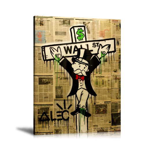 Abstract wall graffiti art hanging paintings - Mekel’s Elegant Interior Store