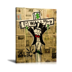 Abstract wall graffiti art hanging paintings - Mekel’s Elegant Interior Store