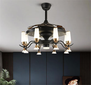 Modern Home Chandelier With Electric Fan - Mekel’s Elegant Interior Store