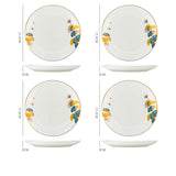 Dinner Plates Ceramic Steak Plate Web PorcelainProduct Information:
 
 Material: porcelain
 
 Design: Plants and flowers
 
 Style: Nordic style
 
 Shape: Round
 
 Origin: Mainland China
 
 Popular element: small Dinner Plates Ceramic Steak Plate Web Porcelain