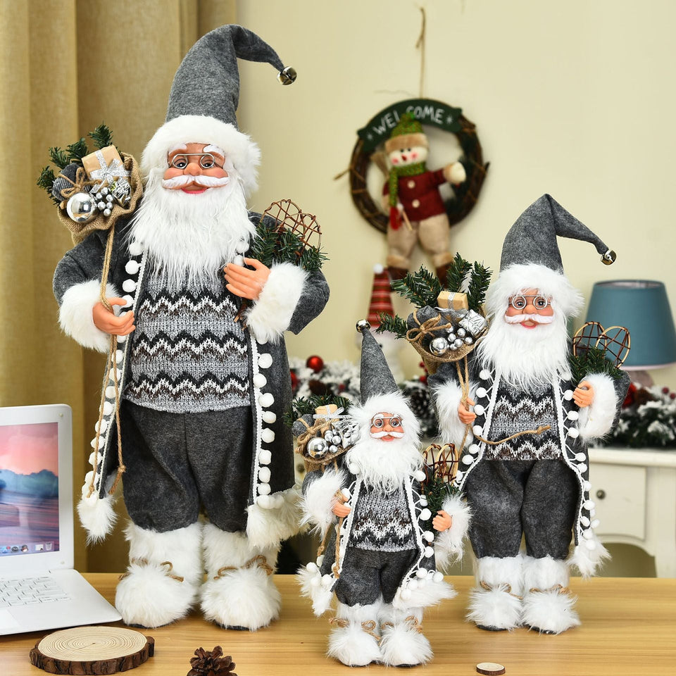 Santa's home decorationsPacking: OPP bag
 
 Item no: HT - A806811
 
 Material: polyester + plastic
 
 Product Number :HT-A806811
 
 Size: 30 cm
 
 Category: Christmas Decorations
 
 Craft: home decorations