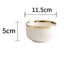 Wedding Gifts Home Bowls And PlatesProduct information:
 


 Material: Porcelain
 
 Pattern: gold trim
 
 Style: American
 
 Bowl diameter: 4.5 inches
 
 Color classification: A platinum 8 inch shalloWedding Gifts Home Bowls