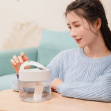 Humidifier dimming mute humidifierWorking voltage: DC5V
 
 Use power: 2.5W
 
 Working current: 400mA
 
 Battery capacity: 3000mAh
 
 Water tank capacity: 1000mL
 
 Color temperature: 3000K
 
 Spray vHumidifier dimming mute humidifier