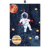 Astronaut Wall Art Canvas Painting - Mekel’s Elegant Interior Store