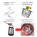 Kitchen Household Electric Meat Grinder Stainless Steel Multi-function - Mekel’s Elegant Interior Store