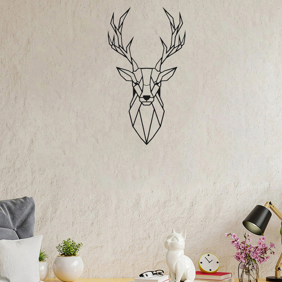 Natural Minimalist Wall Art Wall DecorationProduct information:
 
 Color: wolf head, deer head
 
 Material Type: Metal
 
 Material: Iron
 
 Style: modern simplicity
 
 Category: Geometry


Packing list: 

WalNatural Minimalist Wall Art Wall Decoration