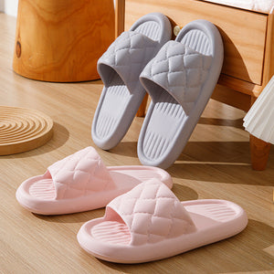 New Rhombus Home Slippers Summer Non-slip Floor Bathroom Slipper LightOverview:
 
 Unique design, stylish and beautiful.
 
 Good material, comfortable wear.
 
 A variety of colors, any choice.
 
 
 


 Product information:
 


 Sole Ma-slip Floor Bathroom Slipper Lightweight Simple House Shoes