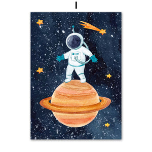 Astronaut Wall Art Canvas Painting - Mekel’s Elegant Interior Store