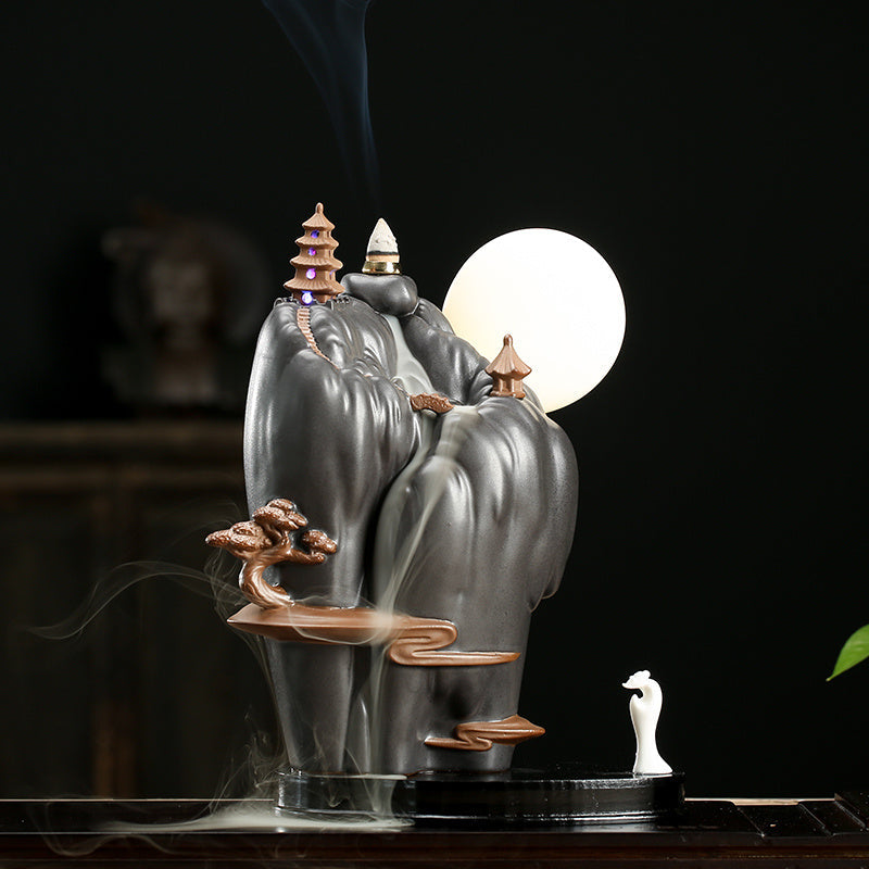 Creative Tea Pet Backflow Fragrance Home Boutique HomeProduct Details:
 
 Material: purple sand
 
 Color classification: 


 1 style: Jinglian Tianxiang LED backflow incense ornaments USB plug
 
 2 styles: Jinglian TianCreative Tea Pet Backflow Fragrance Home Boutique Home