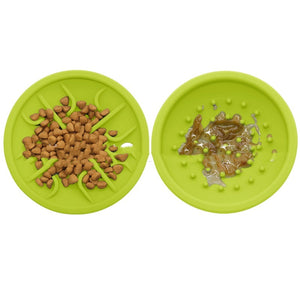 Pet Drop-resistant Silicone Slow Tableware Toys