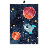 Astronaut Wall Art Canvas Painting - Mekel’s Elegant Interior Store