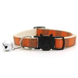 Pet Plaid Bowless Bell Collar