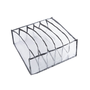 Foldable Multifunctional Clothing Organizer BagProduct information:
 


 Material non-woven fabric
 
 Color: 


 1style: 3PCS gray 6 grids, 7 grids, 11 grids
 
 2style: 3PCS black 6 grids, 7 grids, 11 grids
 
 3sFoldable Multifunctional Clothing Organizer Bag